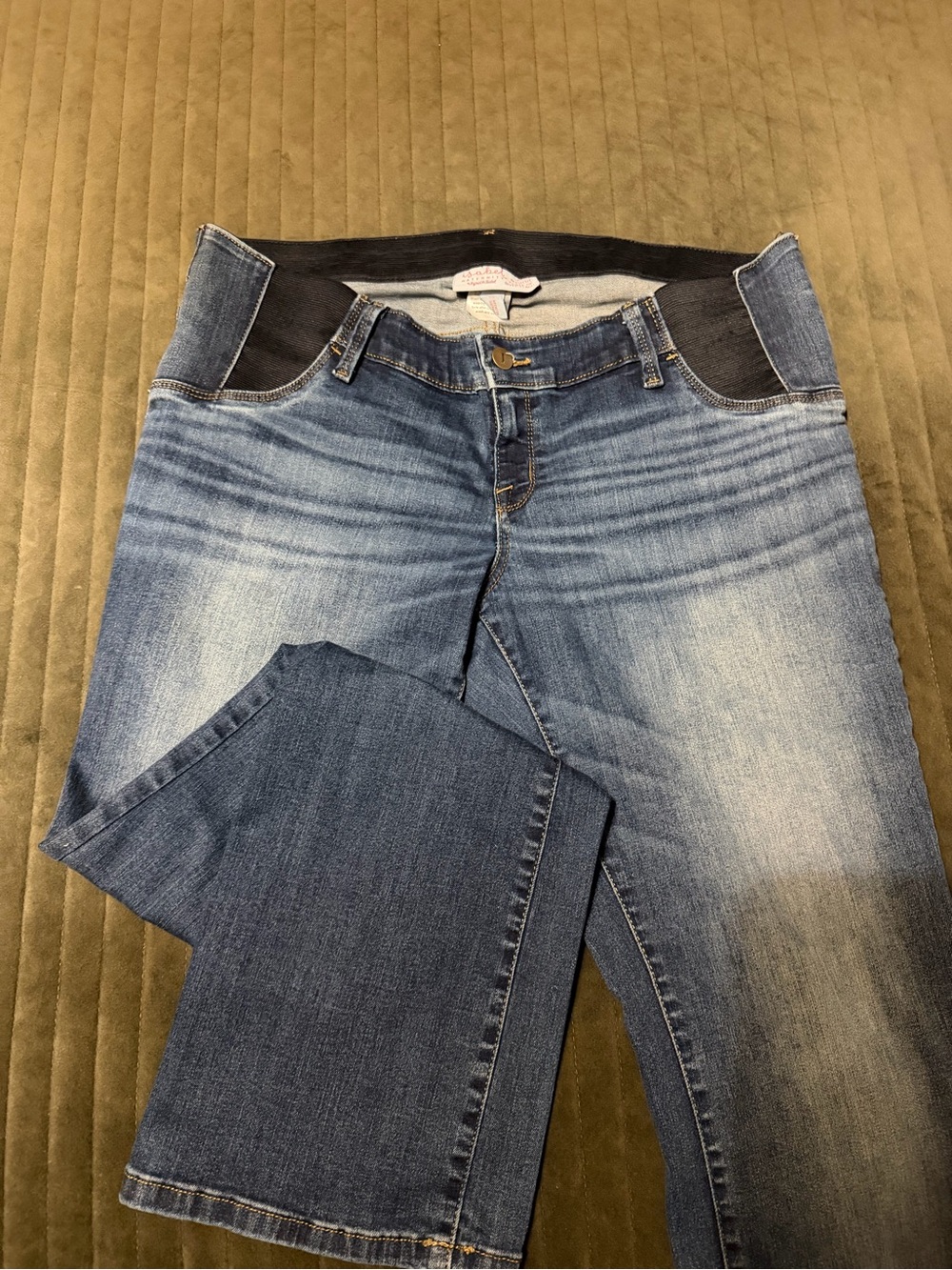 Women's Bootcut Maternity Stretch Waist Jeans